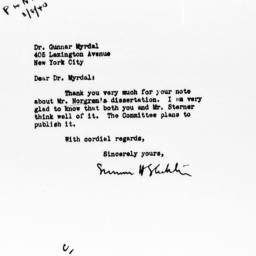 Letter from Sumner H. Slich...