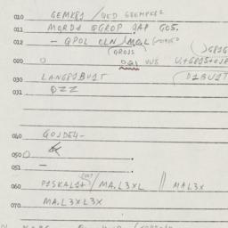 Eastern questionnaire, answ...