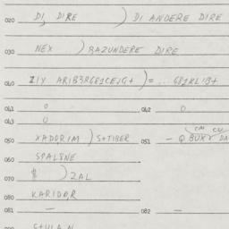 Eastern questionnaire, answ...