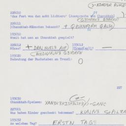 Western questionnaire, answ...