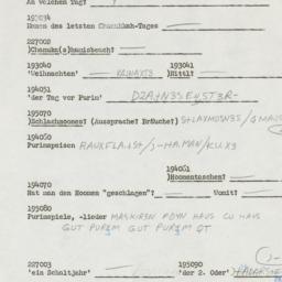 Western questionnaire, answ...