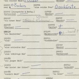 Western questionnaire, answ...