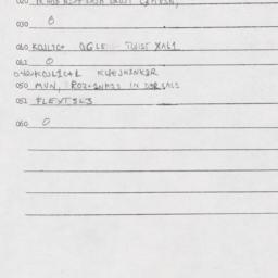 Eastern questionnaire, answ...