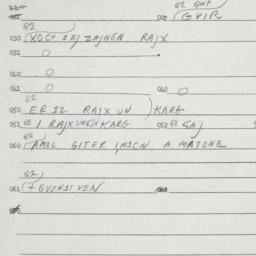 Eastern questionnaire, answ...