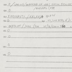 Eastern questionnaire, answ...