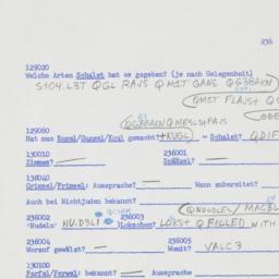 Western questionnaire, answ...