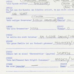 Western questionnaire, answ...