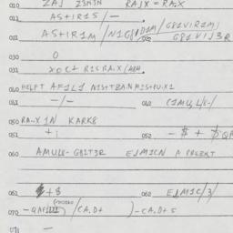 Eastern questionnaire, answ...
