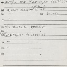Eastern questionnaire, answ...