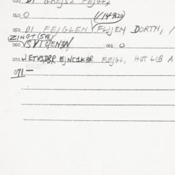 Eastern questionnaire, answ...