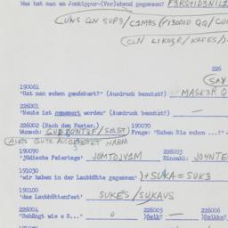 Western questionnaire, answ...
