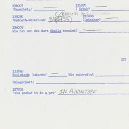 Western questionnaire, answ...