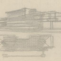 Exterior view, partial firs...
