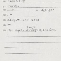Eastern questionnaire, answ...