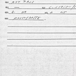 Eastern questionnaire, answ...