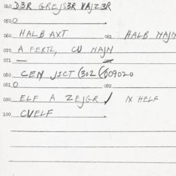 Eastern questionnaire, answ...