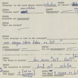 Western questionnaire, answ...
