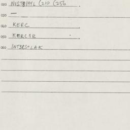 Eastern questionnaire, answ...
