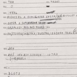 Eastern questionnaire, answ...
