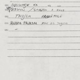Eastern questionnaire, answ...