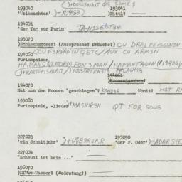 Western questionnaire, answ...