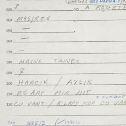 Eastern questionnaire, answ...