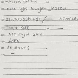 Eastern questionnaire, answ...