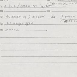 Eastern questionnaire, answ...