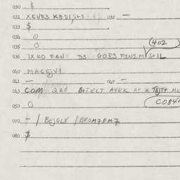 Eastern questionnaire, answ...