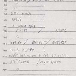 Eastern questionnaire, answ...