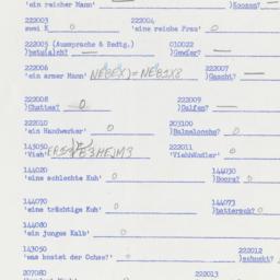 Western questionnaire, answ...