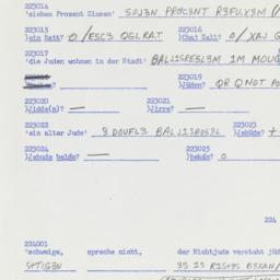 Western questionnaire, answ...