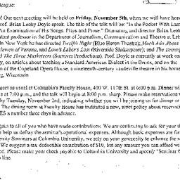 Announcements, 2004-11-05. ...