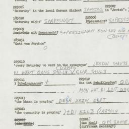 Western questionnaire, answ...