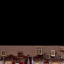 Model, dining area.