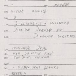 Eastern questionnaire, answ...