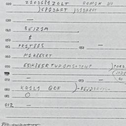 Eastern questionnaire, answ...