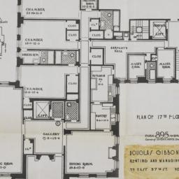 895 Park Avenue, Plan Of 17...