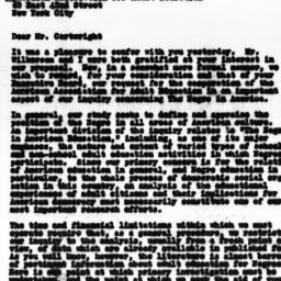 Letter from Gunnar Myrdal t...