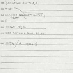 Eastern questionnaire, answ...