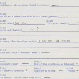 Western questionnaire, answ...