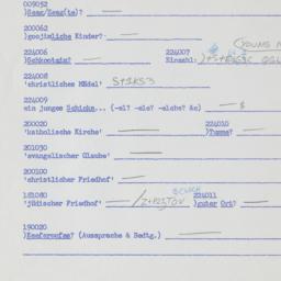 Western questionnaire, answ...