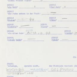 Western questionnaire, answ...