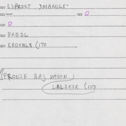 Eastern questionnaire, answ...