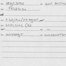 Eastern questionnaire, answ...