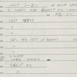 Eastern questionnaire, answ...