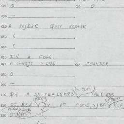 Eastern questionnaire, answ...