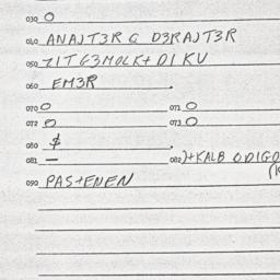 Eastern questionnaire, answ...