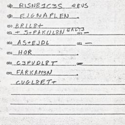 Eastern questionnaire, answ...