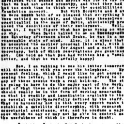 Letter from Dorothy Swaine ...